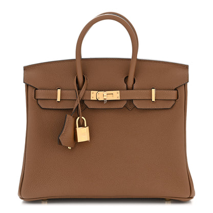 Hermes Togo Birkin 25 Alezan 1 of 11