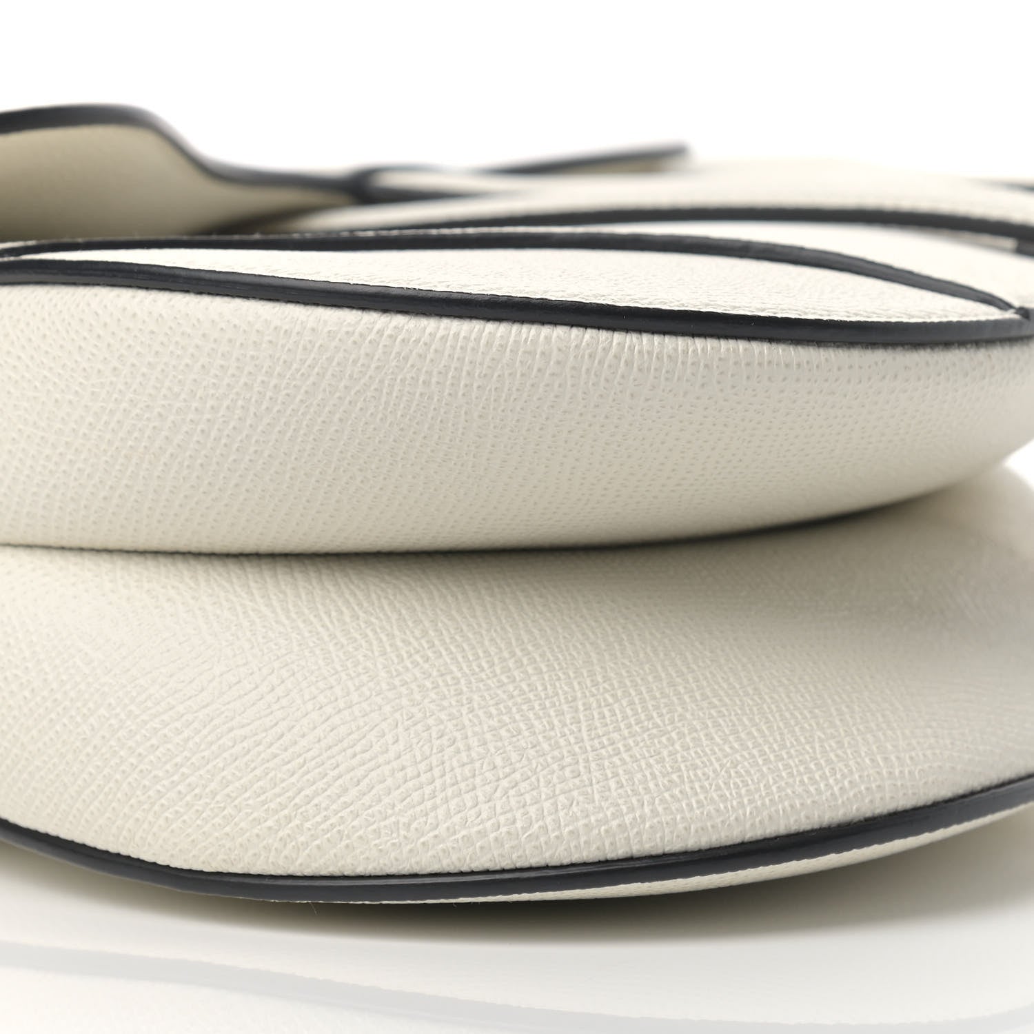 Christian Dior Grained Calfskin Saddle Bag Latte 5 of 9