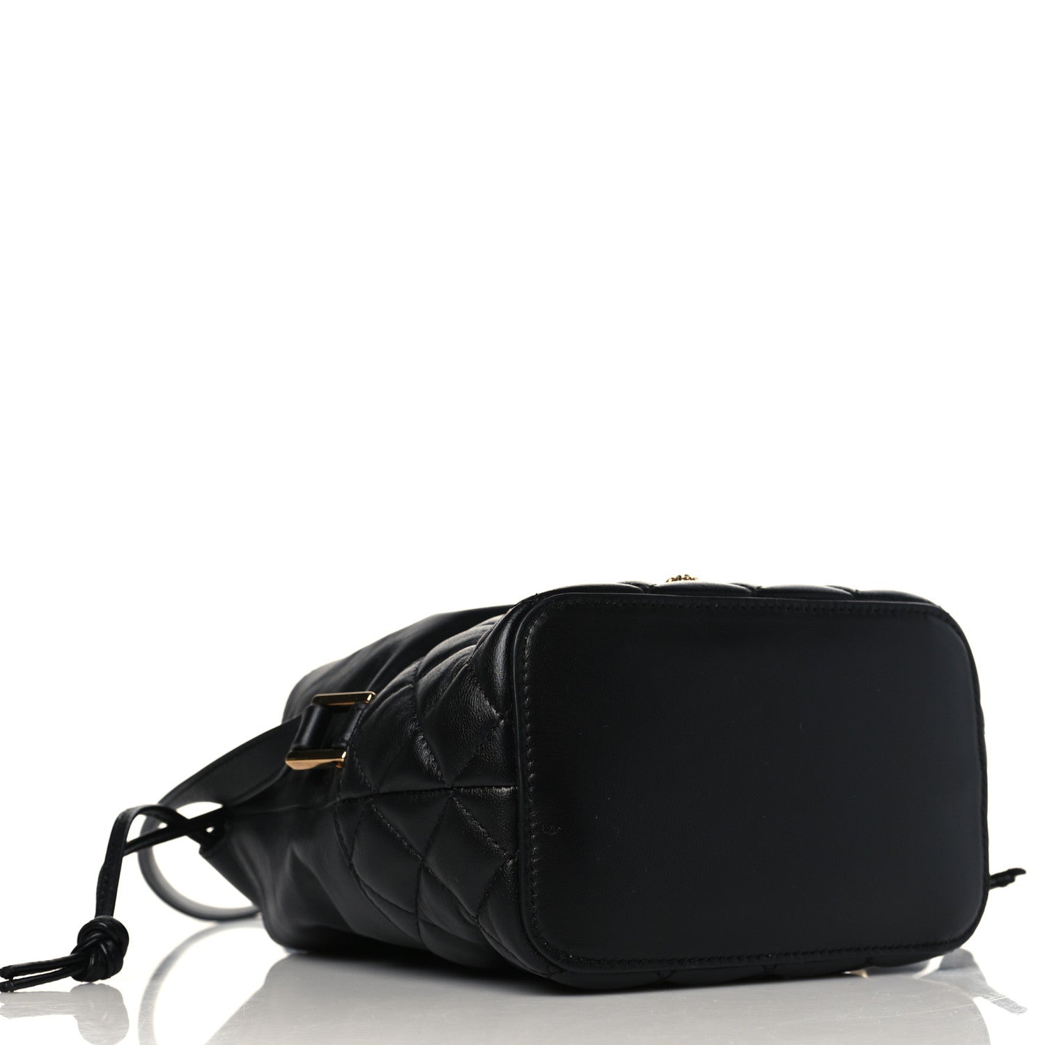 Versace Nappa Quilted Medusa Bucket Bag Black 4 of 6