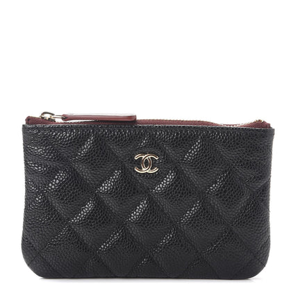 Chanel Caviar Quilted Small Cosmetic Case Black 1 of 8