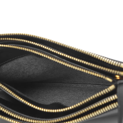Celine Lambskin Small Trio Crossbody Bag Black 8 of 9