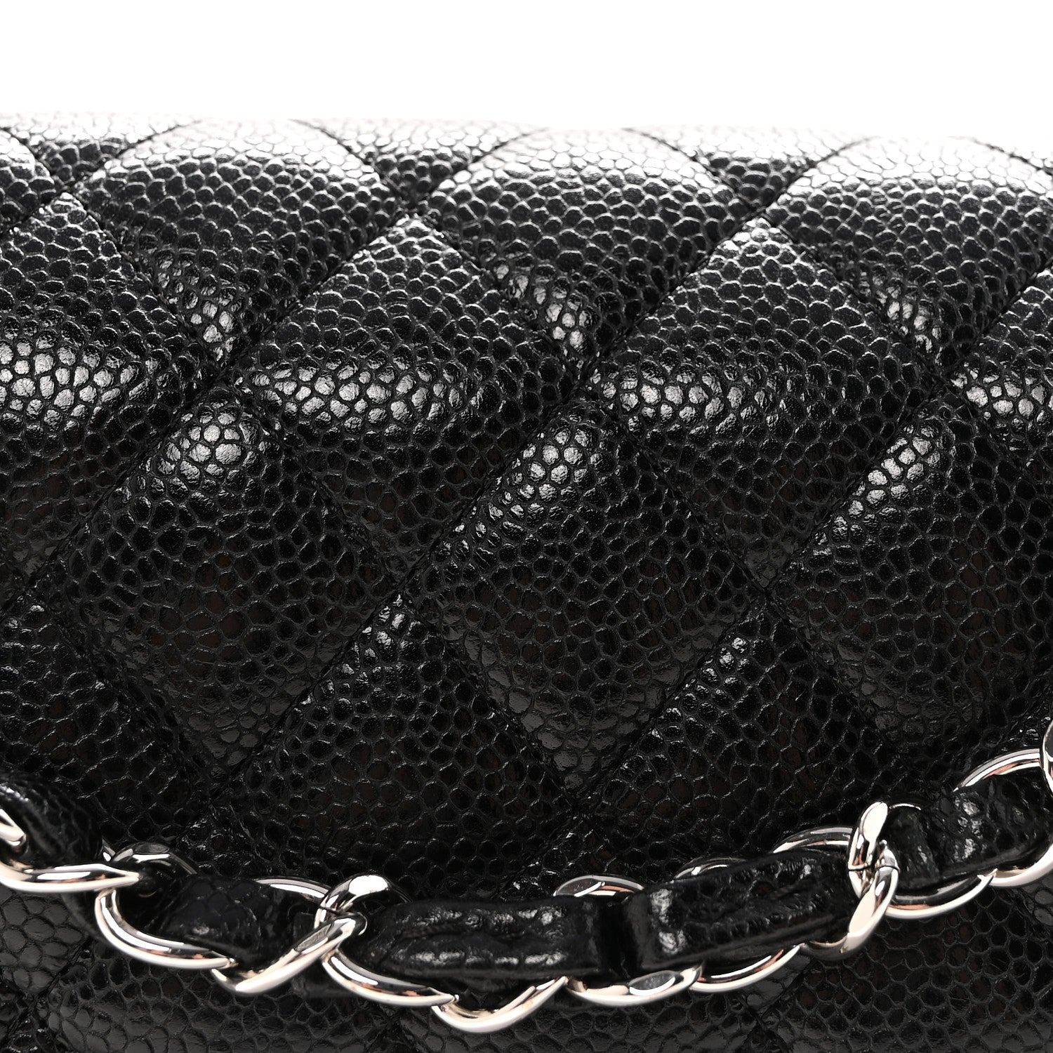 Chanel Caviar Quilted Medium Double Flap Black 8 of 10