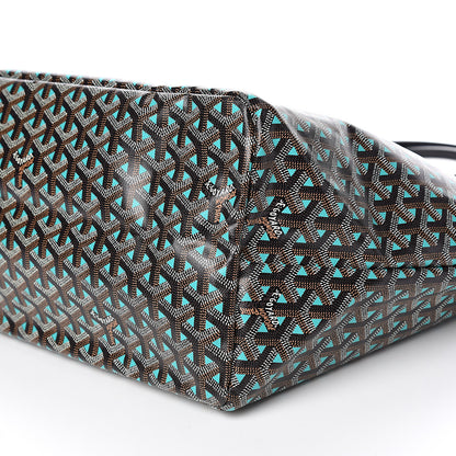 Goyard Goyardine Saint Louis Claire Voie GM Black Blue 9 of 11