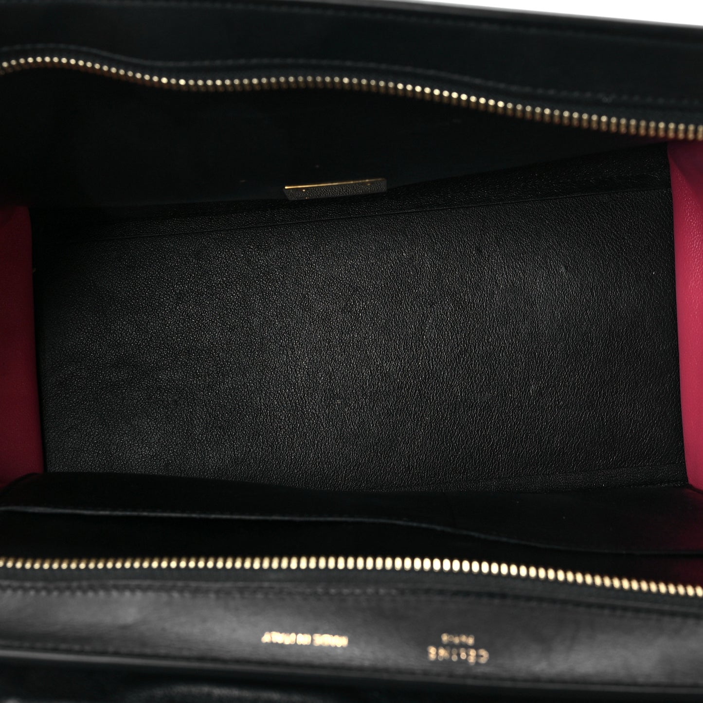 Smooth Calfskin Suede Small Tri-Color Trapeze Pink