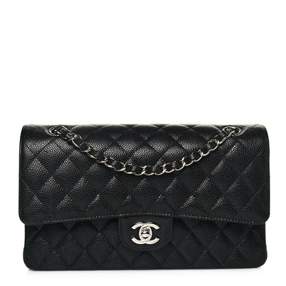 Chanel Caviar Quilted Medium Double Flap Black 1 of 12