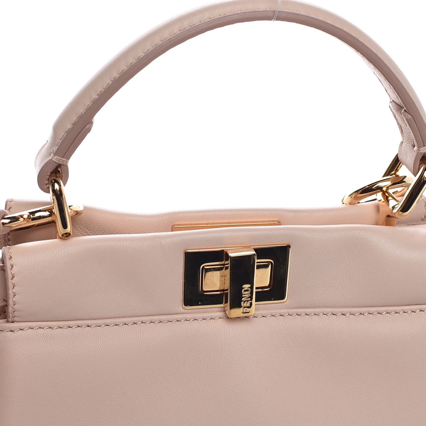 Nappa Mini Peekaboo Iconic Satchel Rosa Plaster