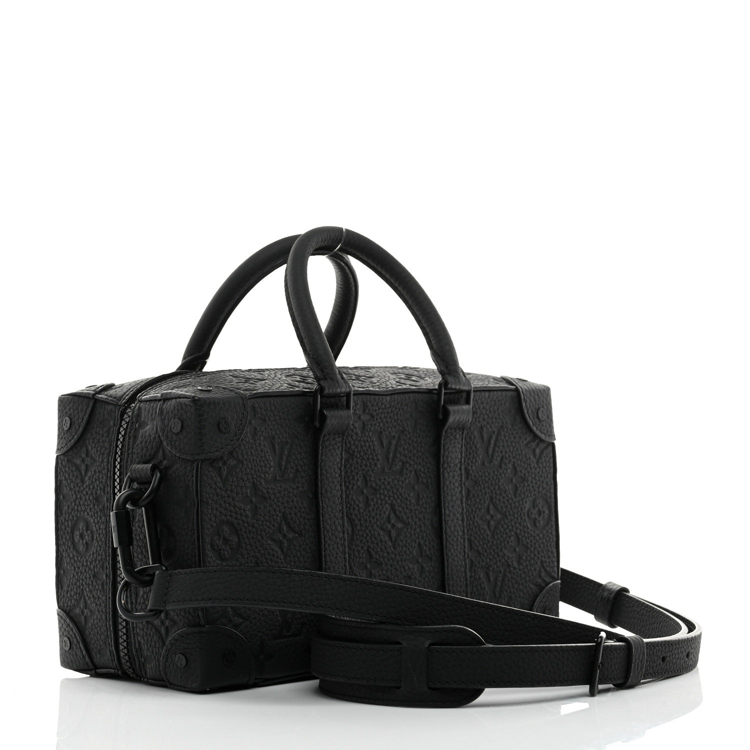 Louis Vuitton Taurillon Monogram Cartoon LV Friends Speedy Soft Trunk Black 3 of 10