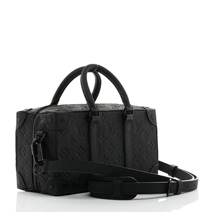 Louis Vuitton Taurillon Monogram Cartoon LV Friends Speedy Soft Trunk Black 3 of 10