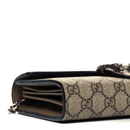 Gucci GG Supreme Monogram Mini Dionysus Chain Wallet Beige Taupe 8 of 9