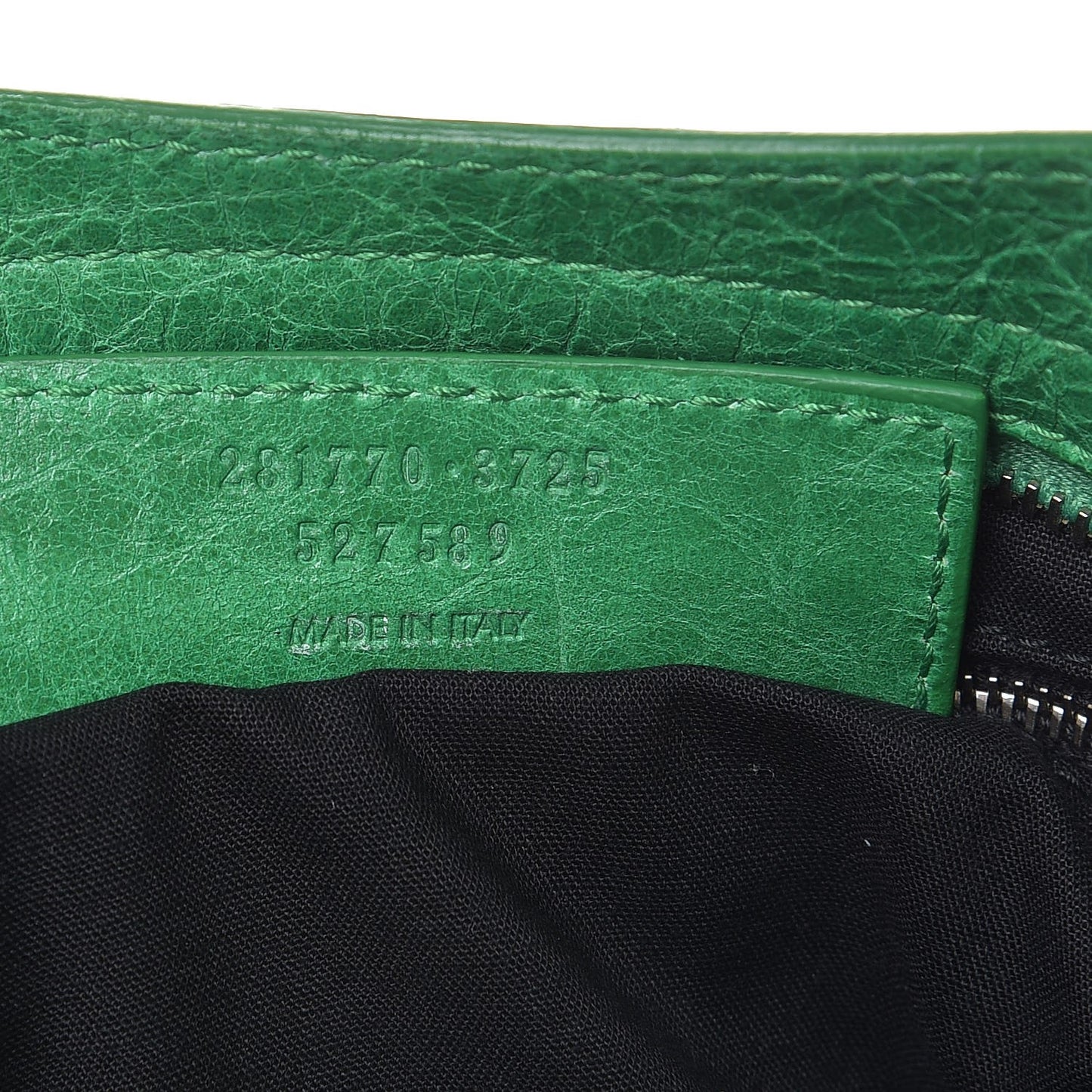 Agneau Giant 12 Silver Hardware City Vert Poker