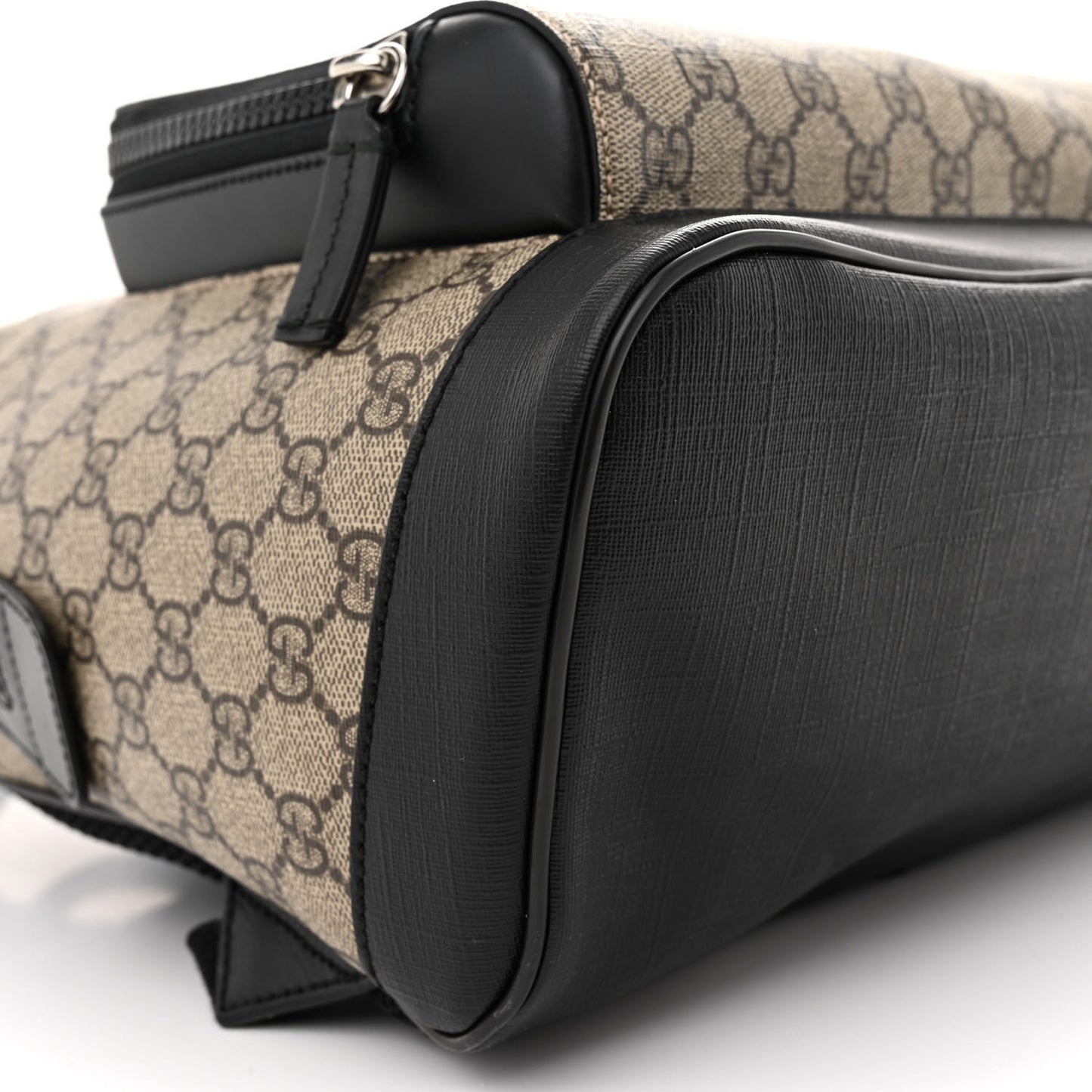 GG Supreme Monogram Medium Backpack Black