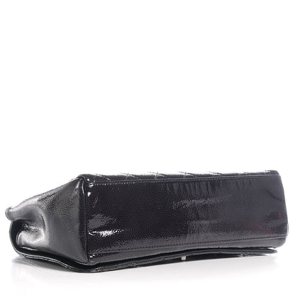 Chanel Glazed Caviar Diamond Shine Medium Flap Black 4 of 8