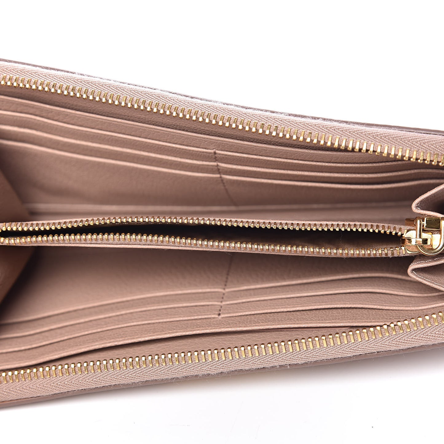 Goatskin Madras Zip Around Wallet Cammeo