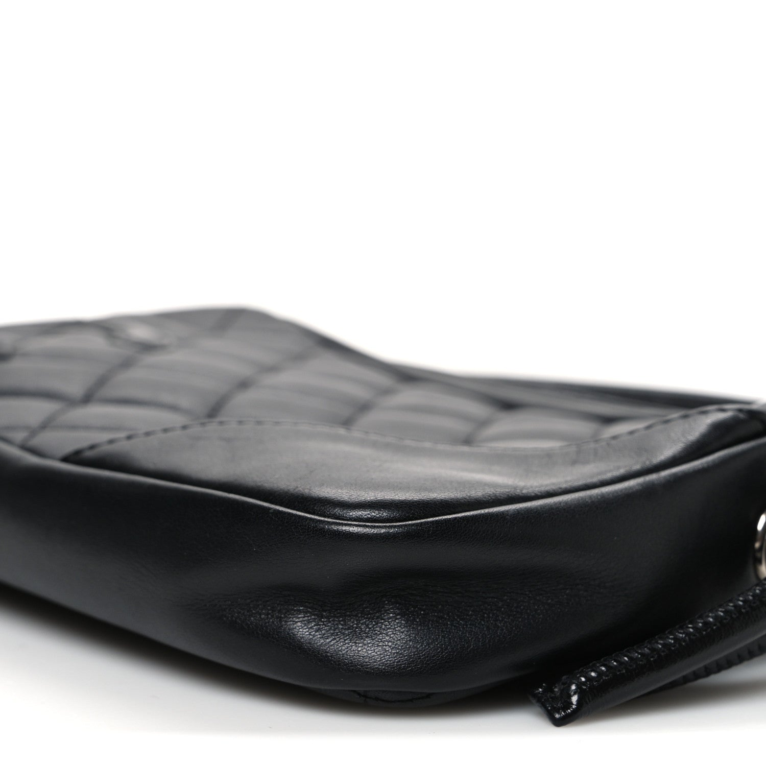 Chanel Calfskin Quilted Cambon Pochette Black 11 of 12