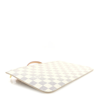 Louis Vuitton Damier Azur Neverfull MM GM Pochette Rose Ballerine 4 of 6