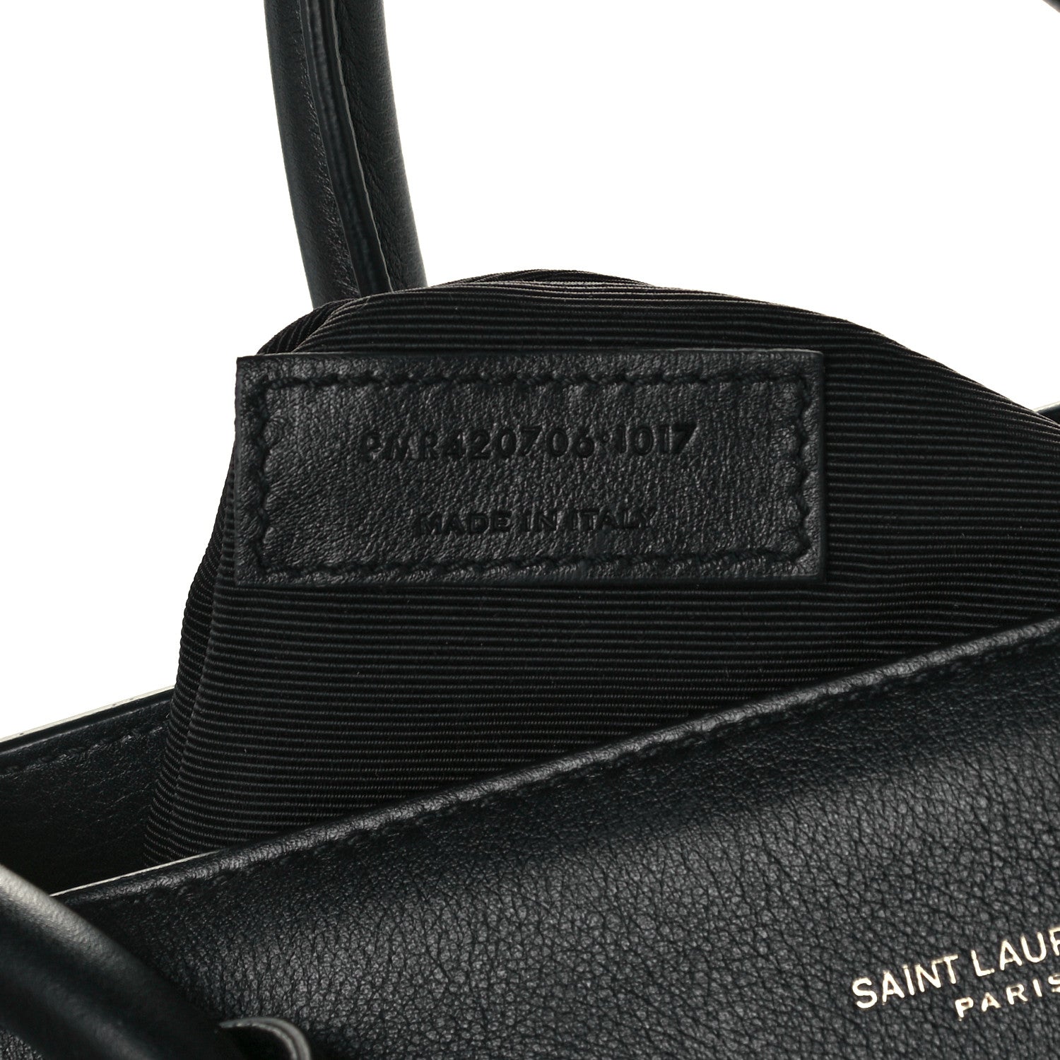 Saint Laurent Calfskin Large Sac De Jour Carryall Black 8 of 12