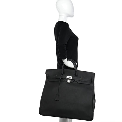 Hermes Togo HAC Travel Birkin 50 Black 2 of 11