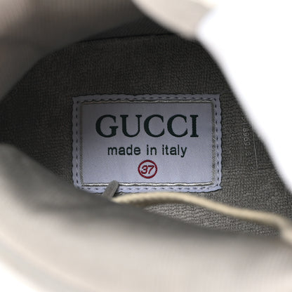 Gucci Demetra GG Supreme Womens Basket High Top Sneakers 37 White 6 of 10