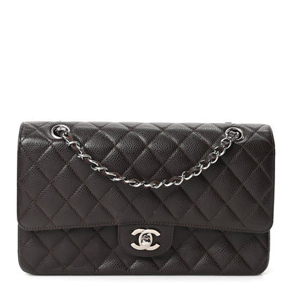 Chanel Caviar Quilted Medium Double Flap Brown 1 of 10