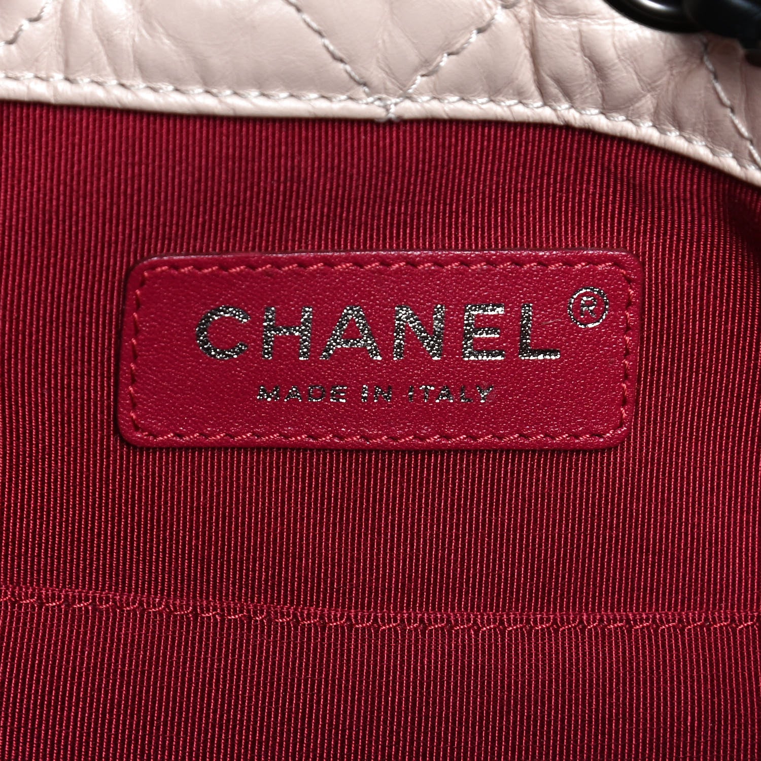 Chanel Aged Calfskin Quilted Small Gabrielle Backpack Beige Black 6 of 12