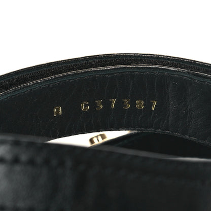 Chanel Goatskin CC Turnlock Sandals 38 Black 6 of 8