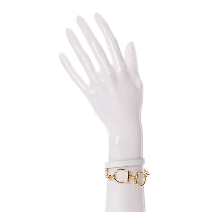 Hermes Swift Etrier Double Tour Bracelet T2 White 2 of 7