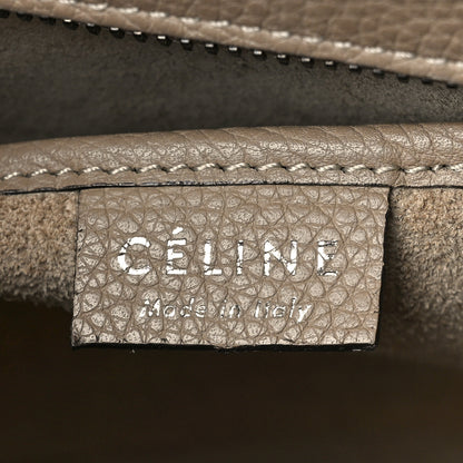 Celine Drummed Calfskin Nano Luggage Dune 6 of 12