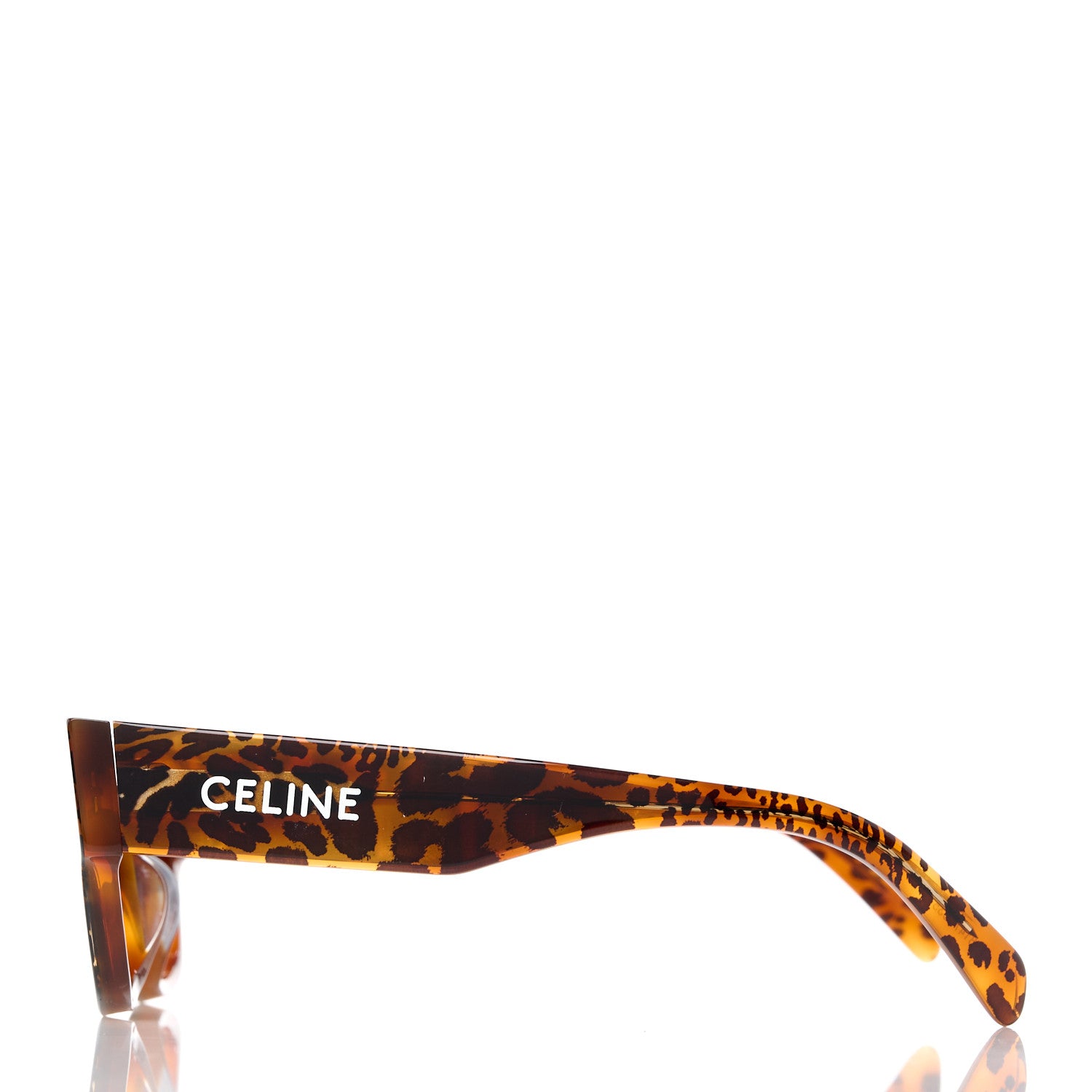 Celine Acetate Square Sunglasses CL40197U Leopard Havana 3 of 8
