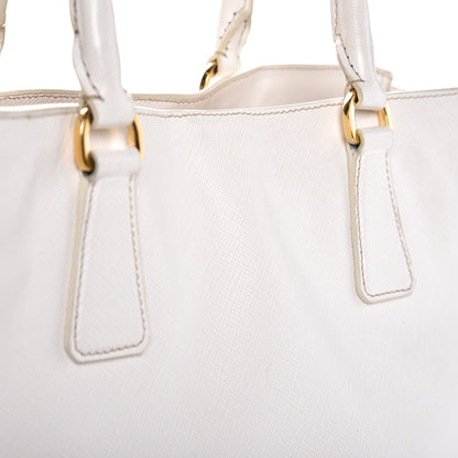 Prada Saffiano Lux Medium Tote Talco 25 of 29