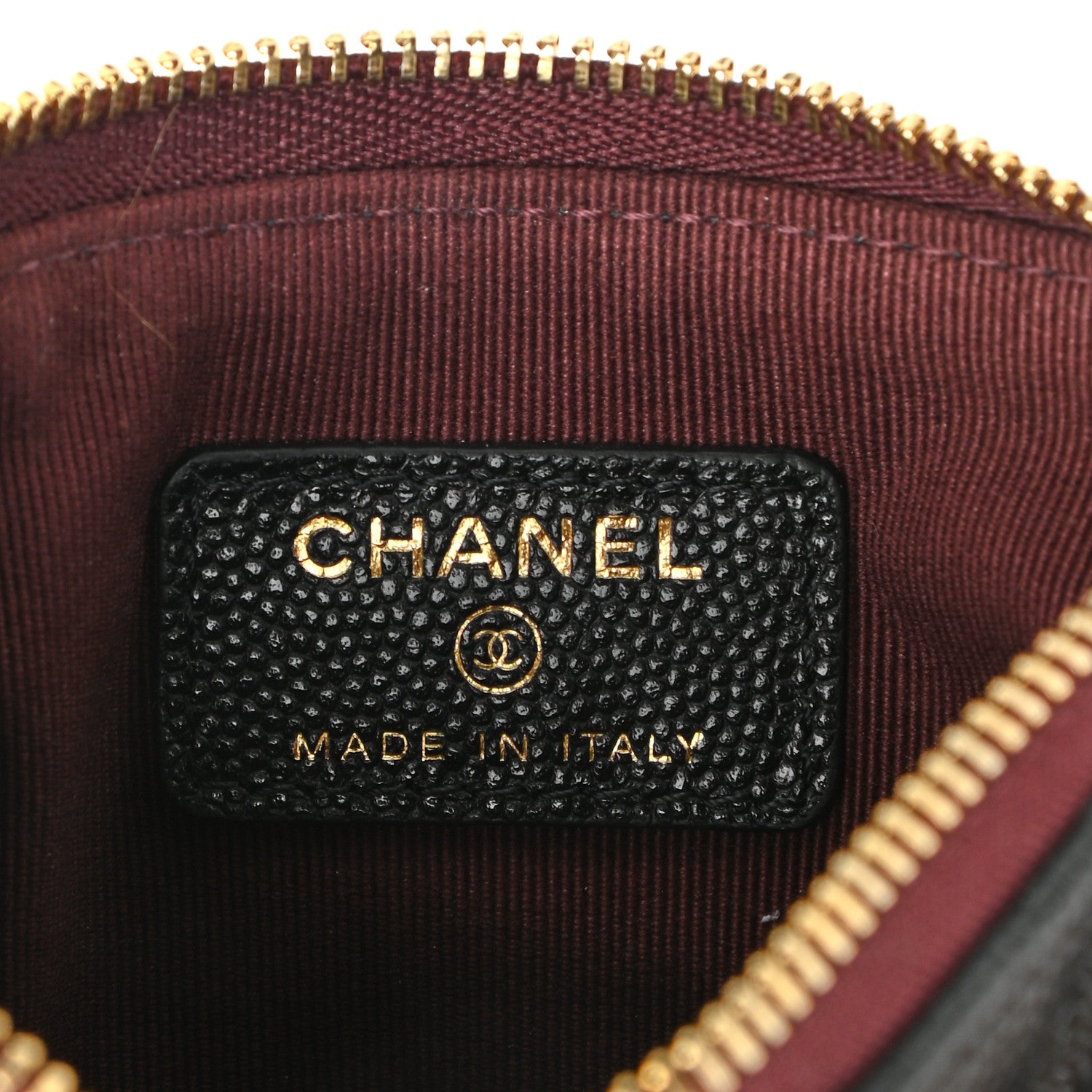 Chanel Caviar Quilted Small Cosmetic Case Black 6 of 8