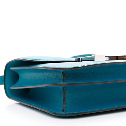 Hermes Tadelakt Constance 18 Bleu Izmir 9 of 14