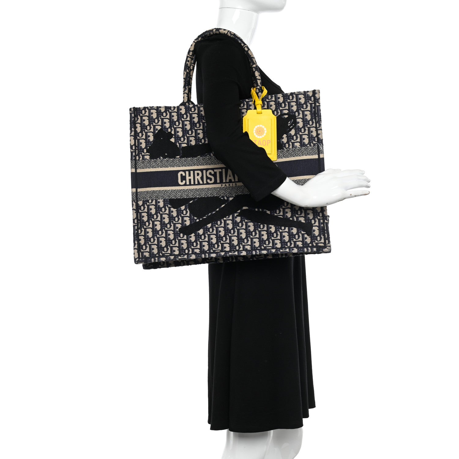 Christian Dior X THEBE MAGUGU Oblique Large Book Tote Blue Multicolor 2 of 11