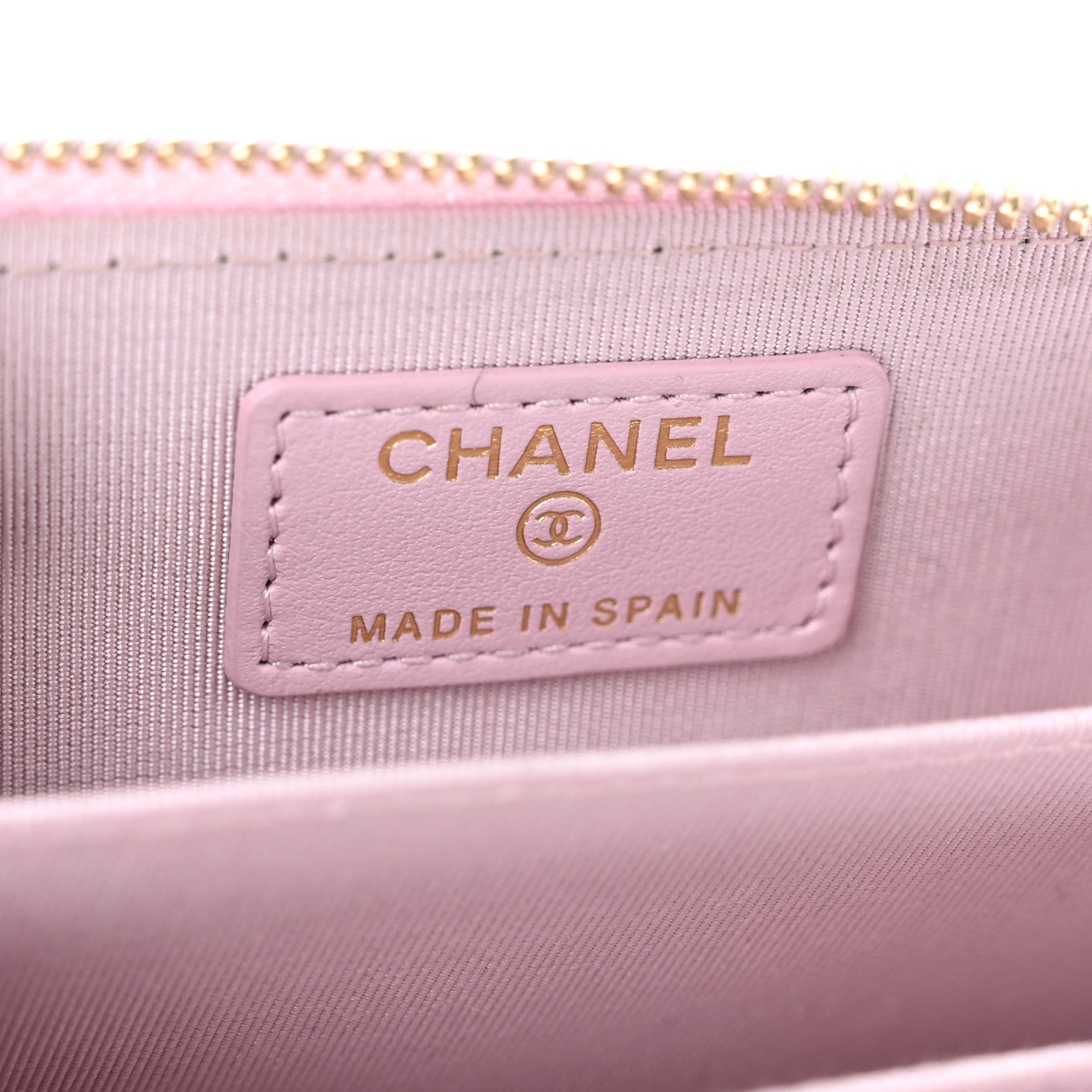 Chanel Caviar Quilted Zip Coin Purse Light Pink 7 of 9