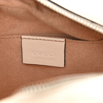 Gucci Calfskin Matelasse Mini GG Marmont Chain Shoulder Bag White 5 of 11