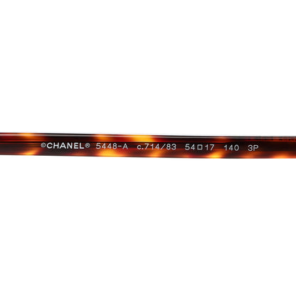 Chanel Acetate Pantos Cat Eye Sunglasses 5448 Tortoise 5 of 7