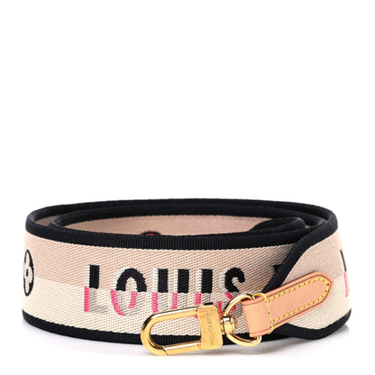 Louis Vuitton Jacquard Speedy Bandouliere 20 Shoulder Strap Black 1 of 3
