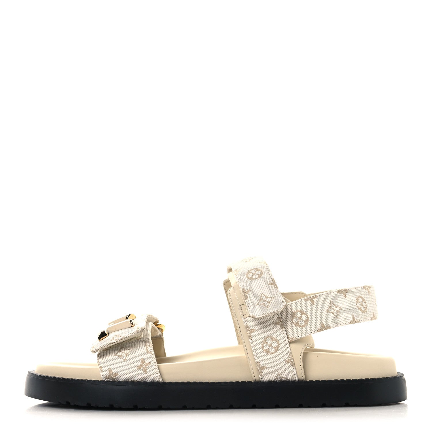 Louis Vuitton Monogram LV Sunset Comfort Flat Sandals 39 Dune Beige 1 of 9