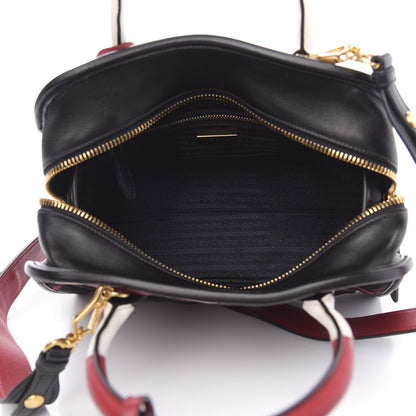 Prada Tessuto Nylon Quilted Impunturato Bauletto Black Fuoco 5 of 14