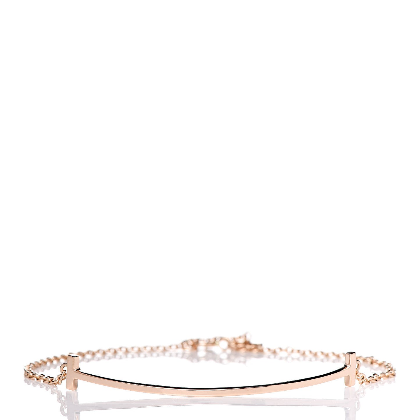 18K Rose Gold T Smile Bracelet