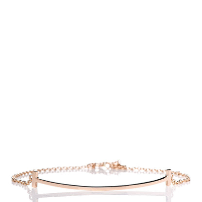 Tiffany 18K Rose Gold T Smile Bracelet 4 of 7