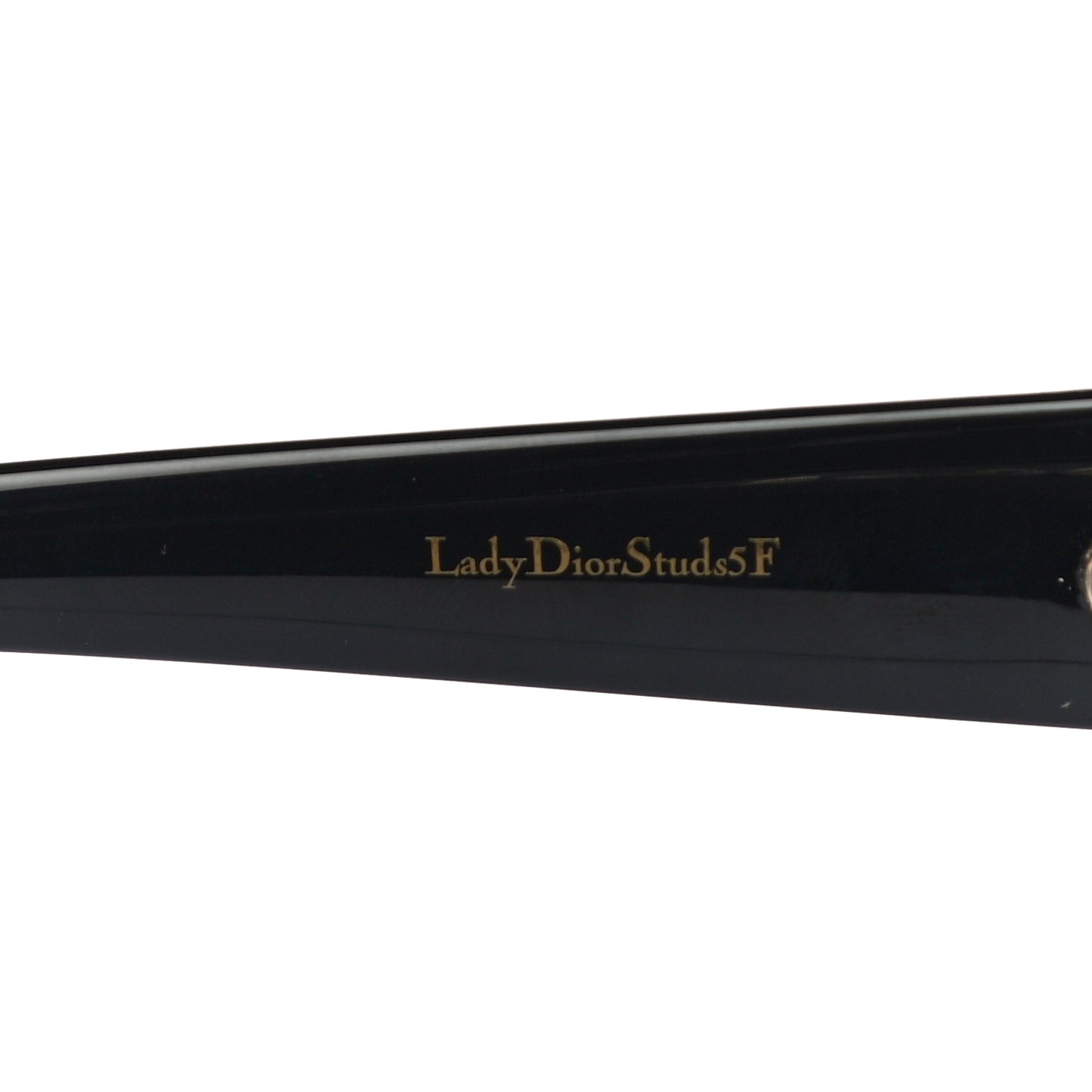 Acetate Cannage Lady Dior Studs 5 Sunglasses Black