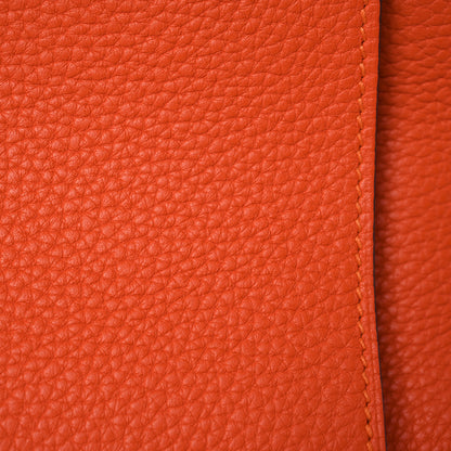 Hermes Taurillon Clemence Jypsiere 31 Orange 8 of 11
