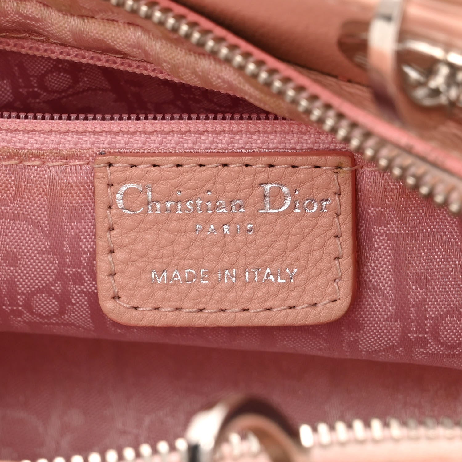 Christian Dior Calfskin Cannage Stitched Small East West Lady Dior Rose Clair 6 of 11