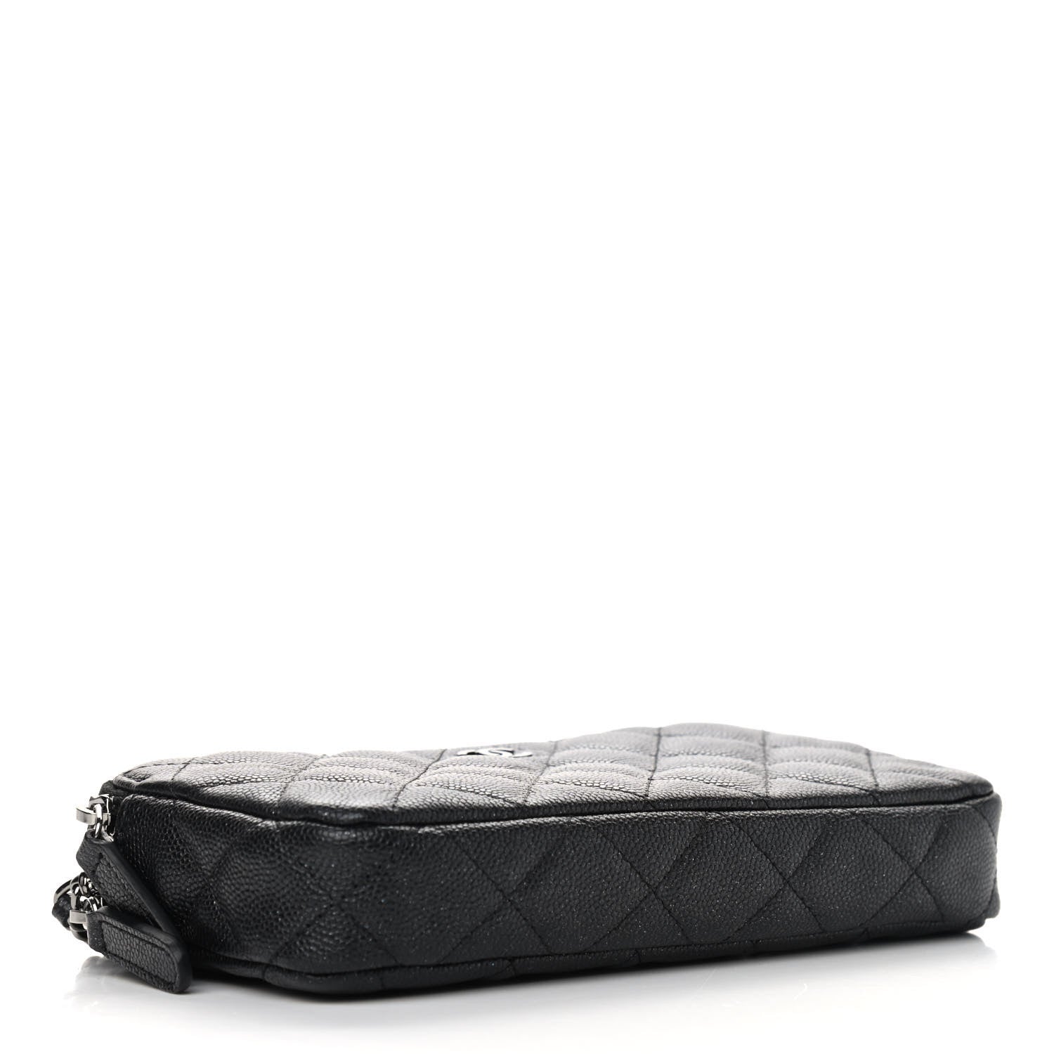 Chanel Iridescent Caviar Quilted Small Clutch With Chain Black 3 of 9