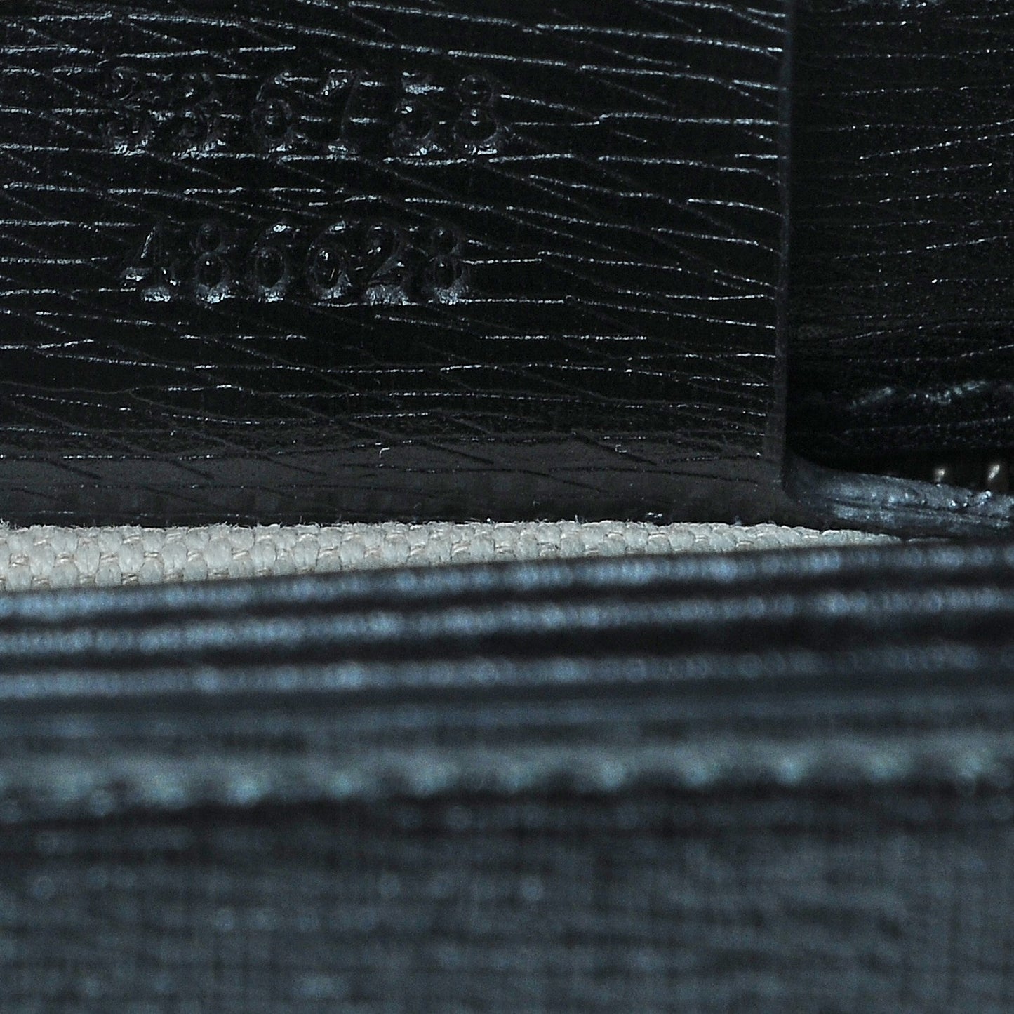 Textured Calfskin Bright Bit Flap Bag Nero Black