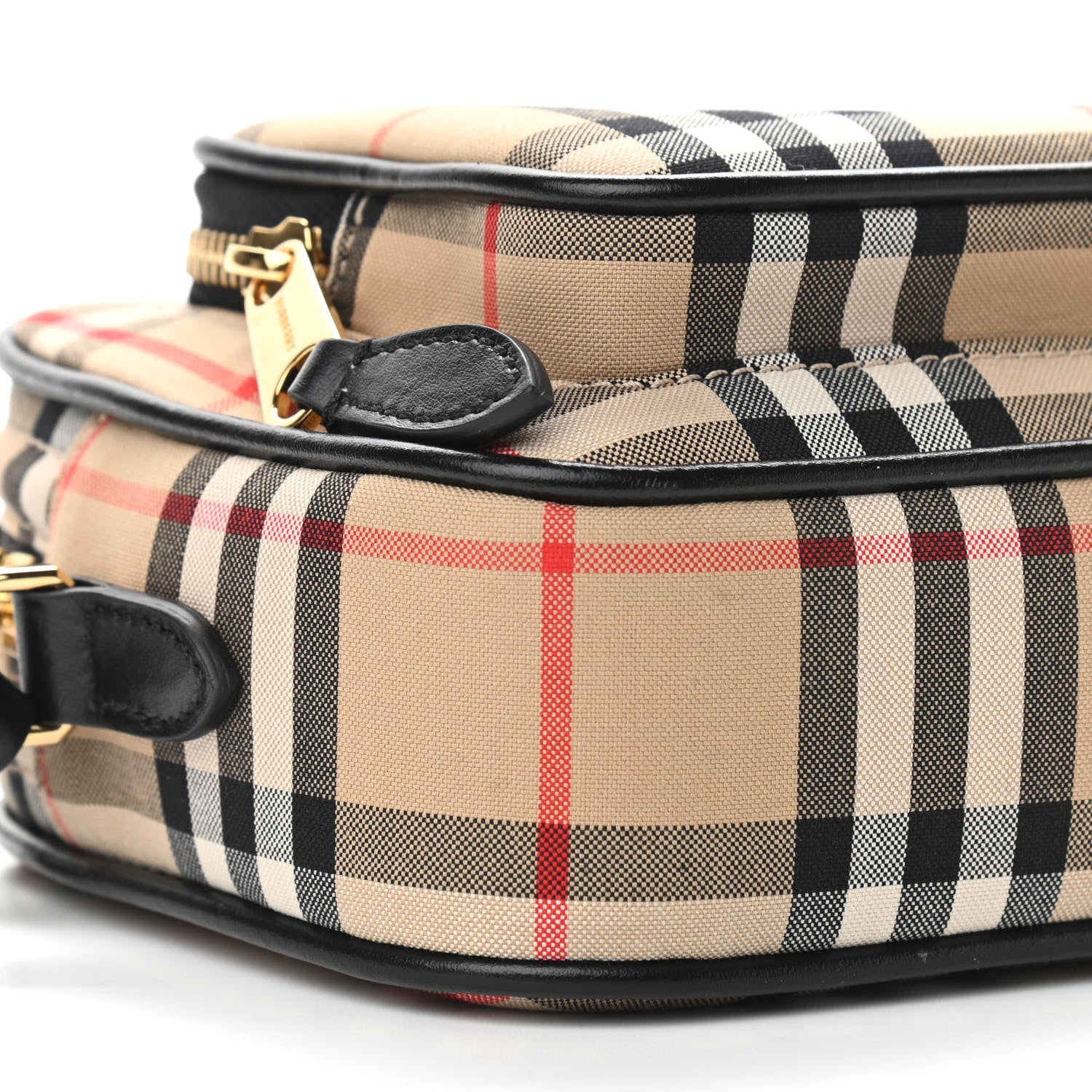 Burberry Calfskin Vintage Check Camera Bag Archive Beige 8 of 9