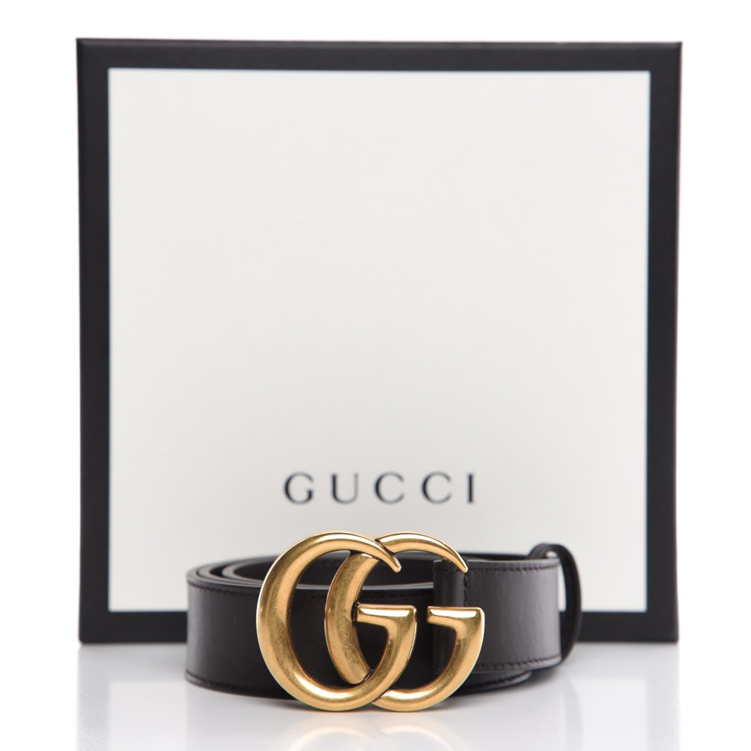 Gucci Calfskin Double G 30mm Belt 80 32 Dark Cocoa 7 of 7
