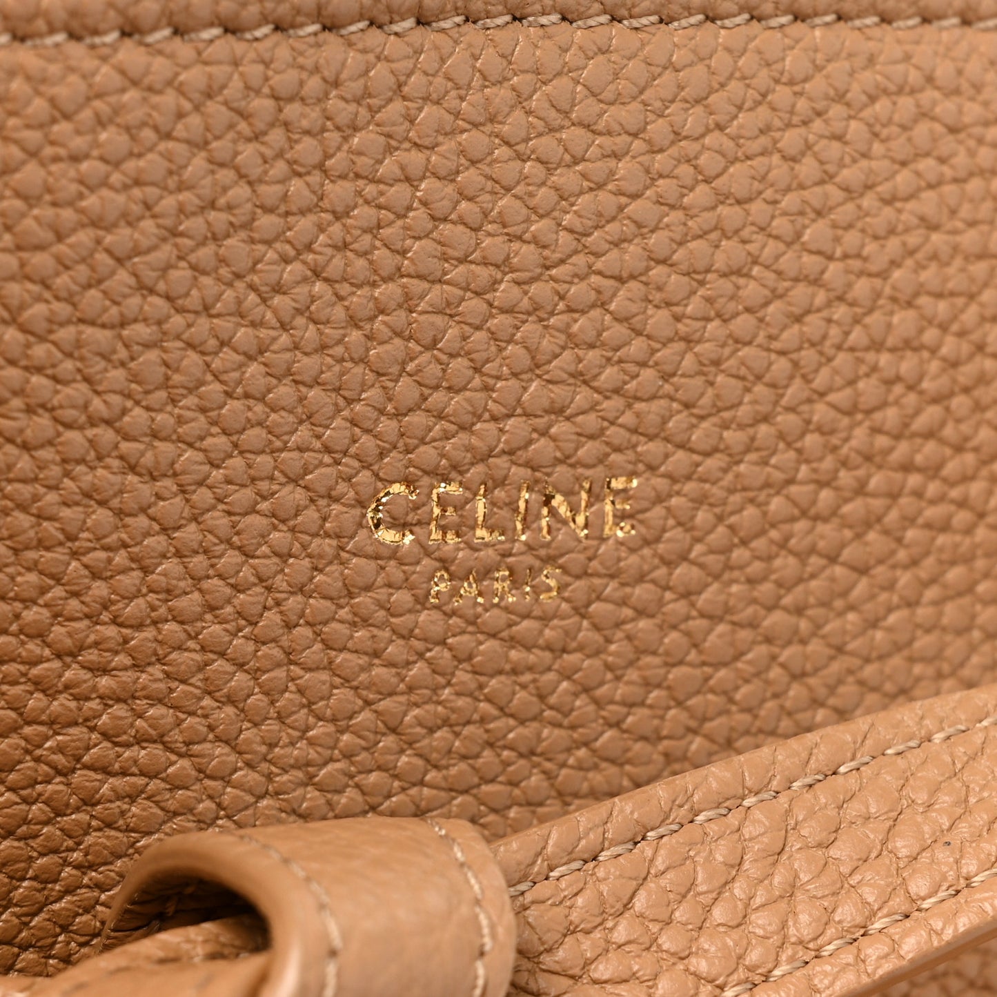 Soft Grained Calfskin Small Belt Cabas Phantom Taupe