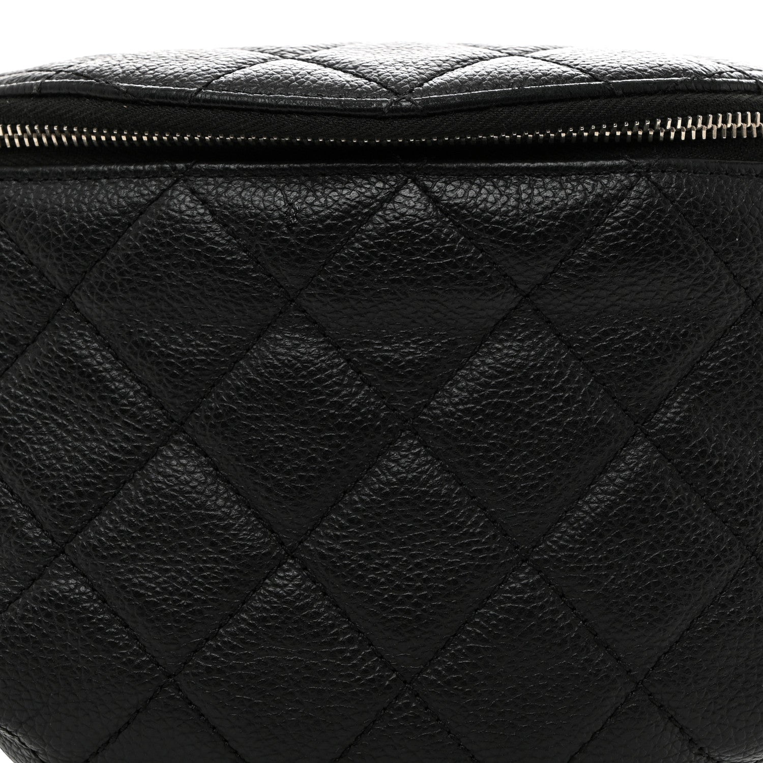 Chanel Grained Calfskin Quilted Waist Belt Bag Black 8 of 12