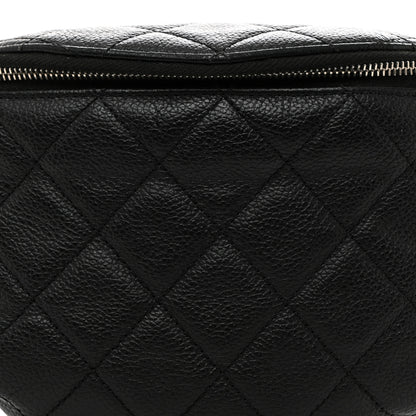 Chanel Grained Calfskin Quilted Waist Belt Bag Black 8 of 12